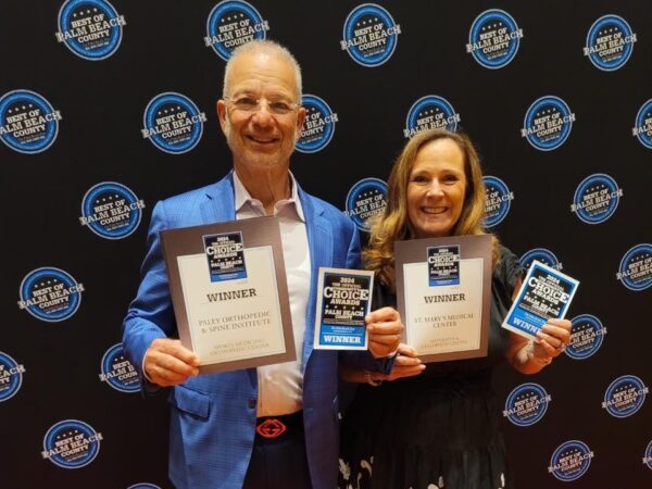 2024 Palm Beach County Community Choice Award for Sports Medicine/Orthopedic Center